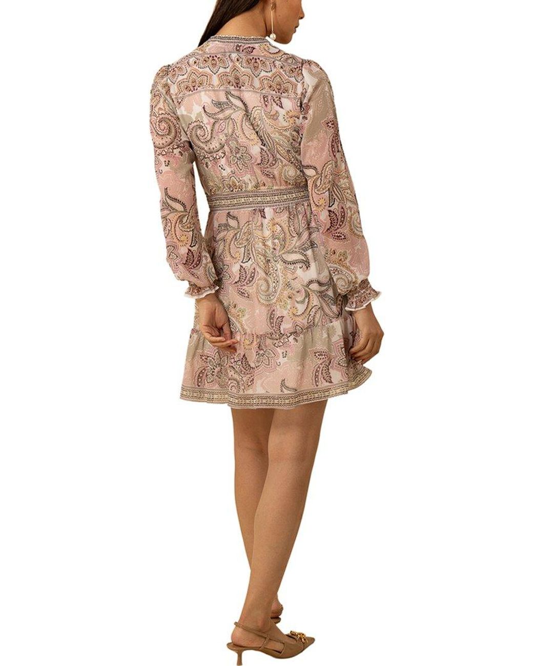 Hale Bob Natural Shelby Mini Dress