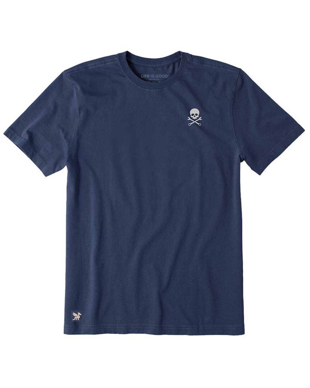 Life Is Good. Blue Crusher T-Shirt for men