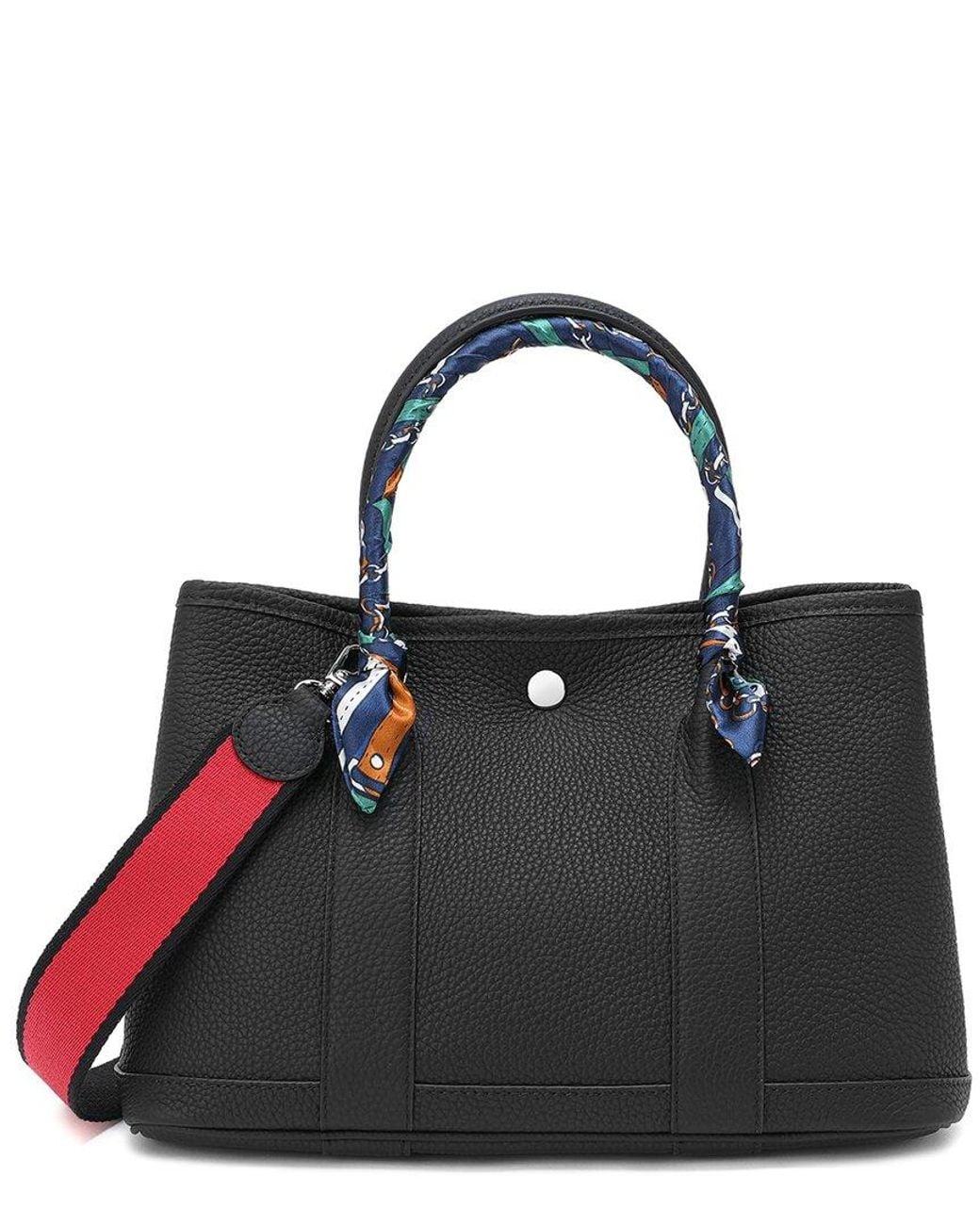 Tiffany & Fred Paris Black Top-grain Leather Satchel