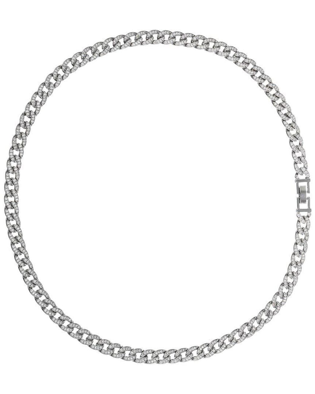Eye Candy LA Metallic Cz Chain Necklace