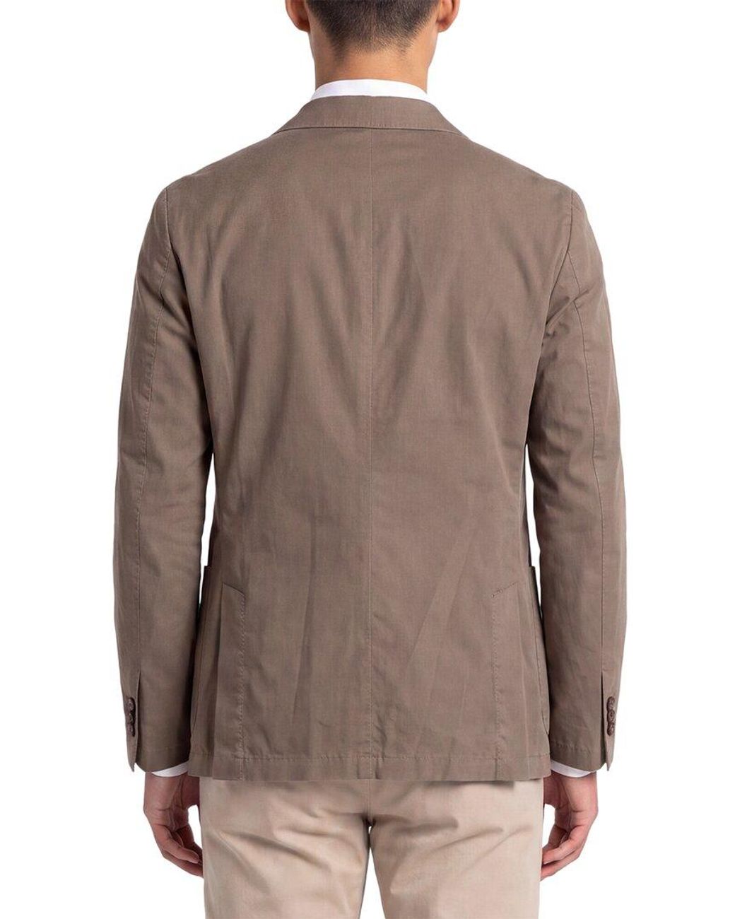 Corneliani Brown Cc Collection Unlined Silk-Blend Blazer for men