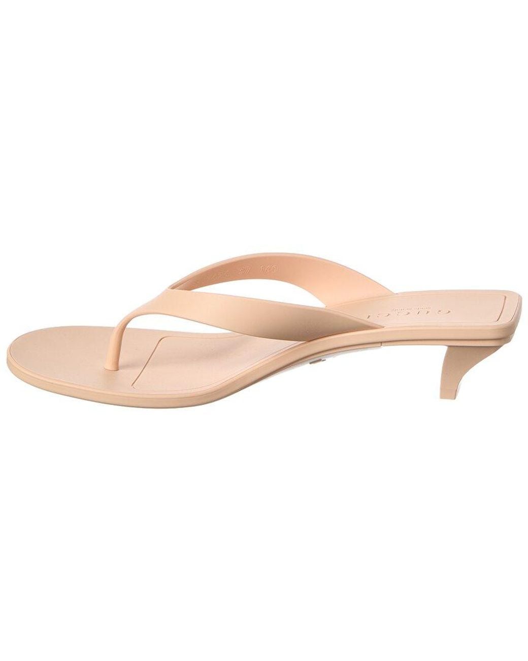 Gucci Pink Vittoria Rubber Sandal
