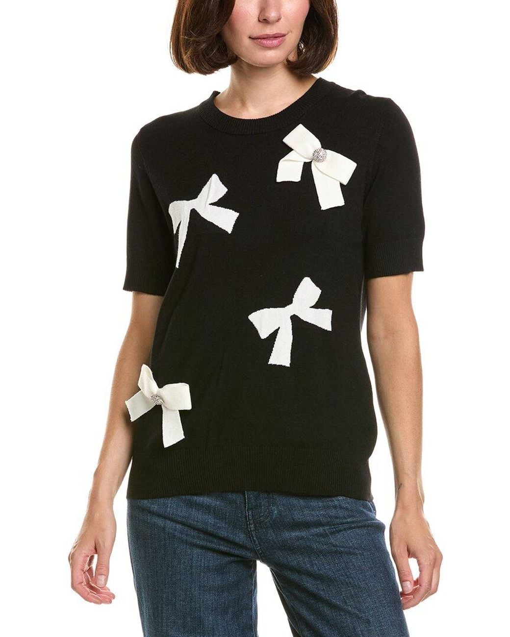 Karl Lagerfeld Black Bow Sweater