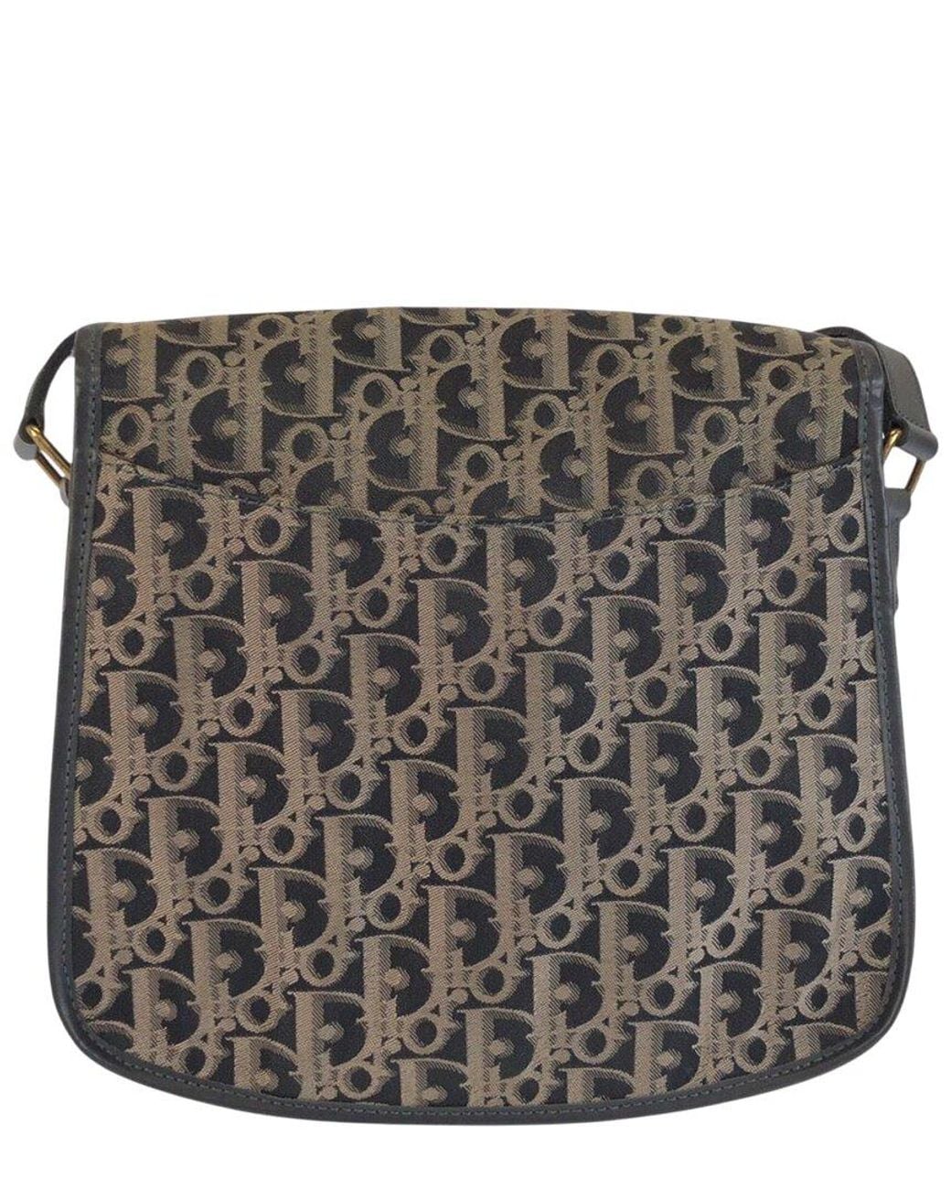 Dior Black Canvas Trotter Shoulder Bag (authentic Pre-loved)