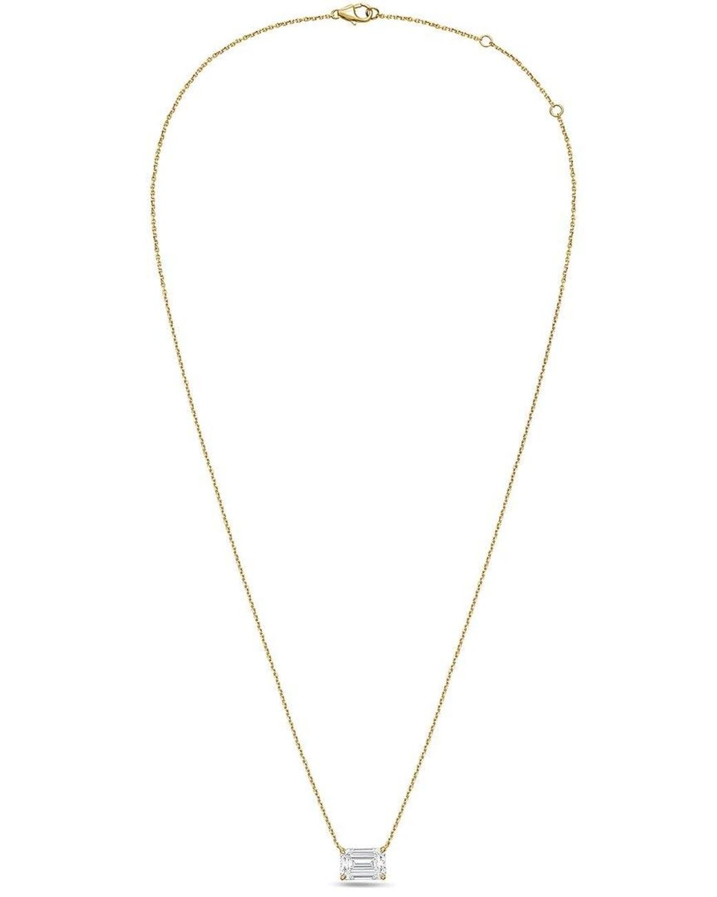 Diana M Multicolor Diana M. 14K 2.00 Ct. Tw. Lab-Grown Diamond Necklace