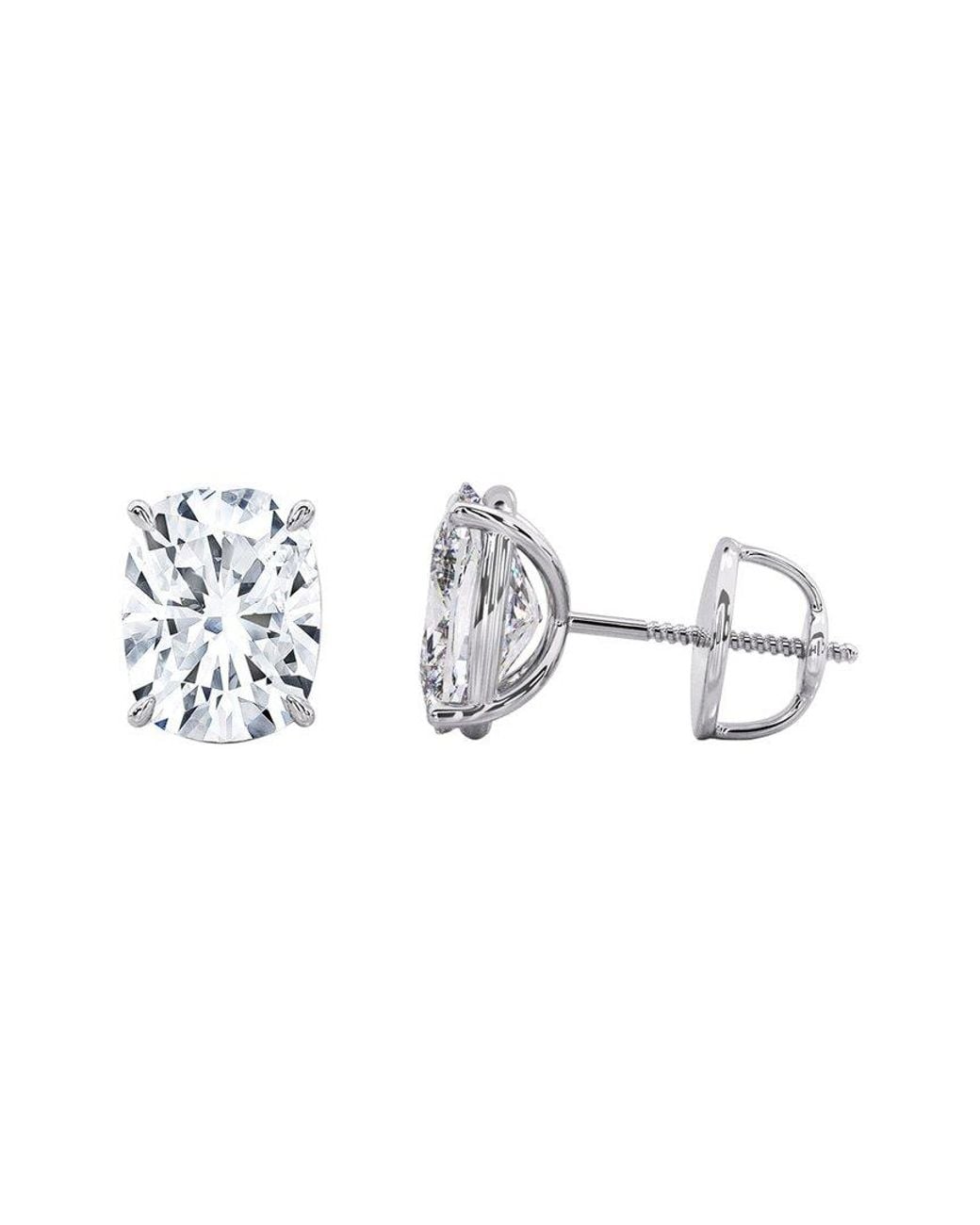 Lab Grown Diamonds Metallic 14K 5.00 Ct. Tw. Lab-Grown Diamond Earrings