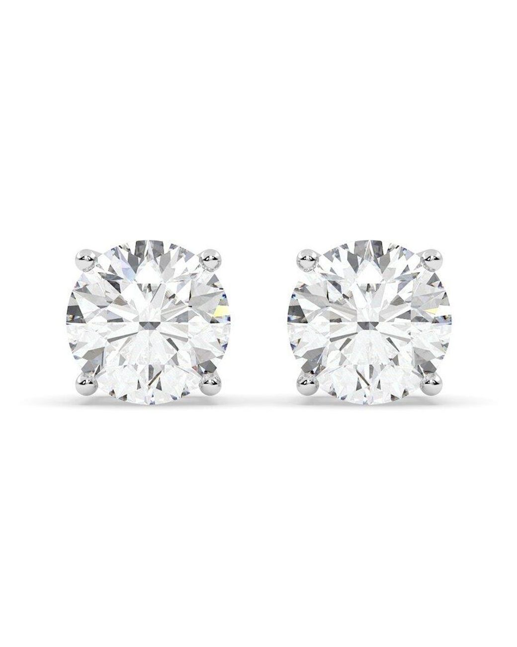 Lab Grown Diamonds Metallic 14K 2.00 Ct. Tw. Lab-Grown Diamond Earrings