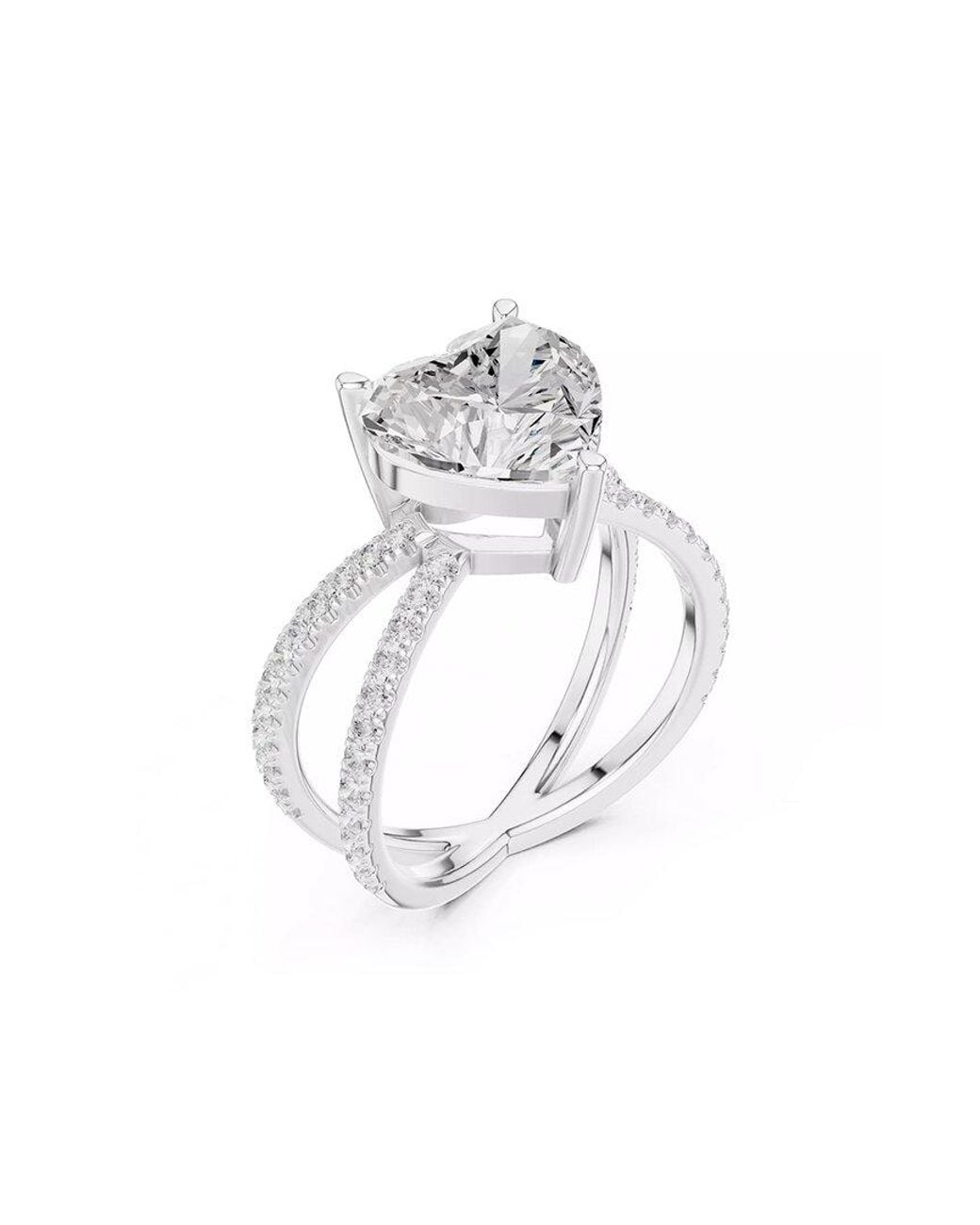 Lab Grown Diamonds White 14K 4.00 Ct. Tw. Lab-Grown Diamond Ring