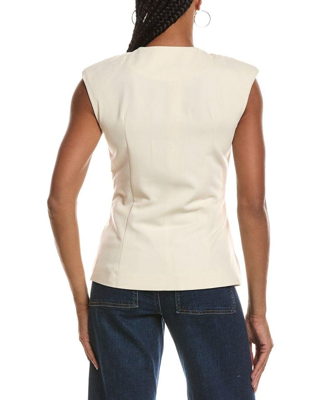 Seraphin White Luisa Vest Top