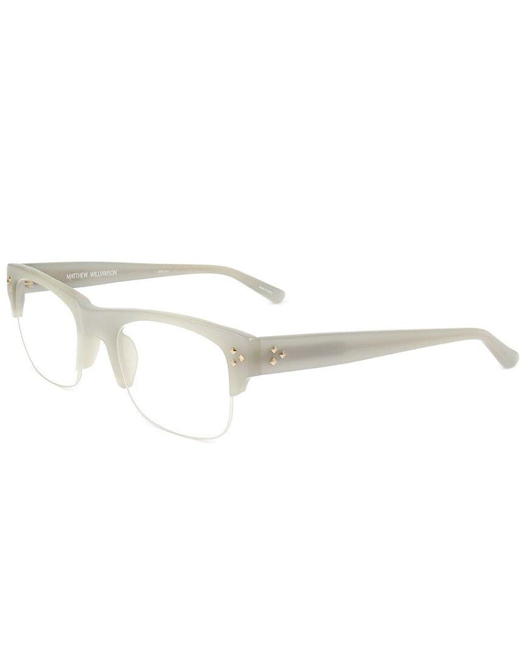 Linda Farrow White Matthew Williamson By Linda Farrow Mw70 51Mm Optical Frames
