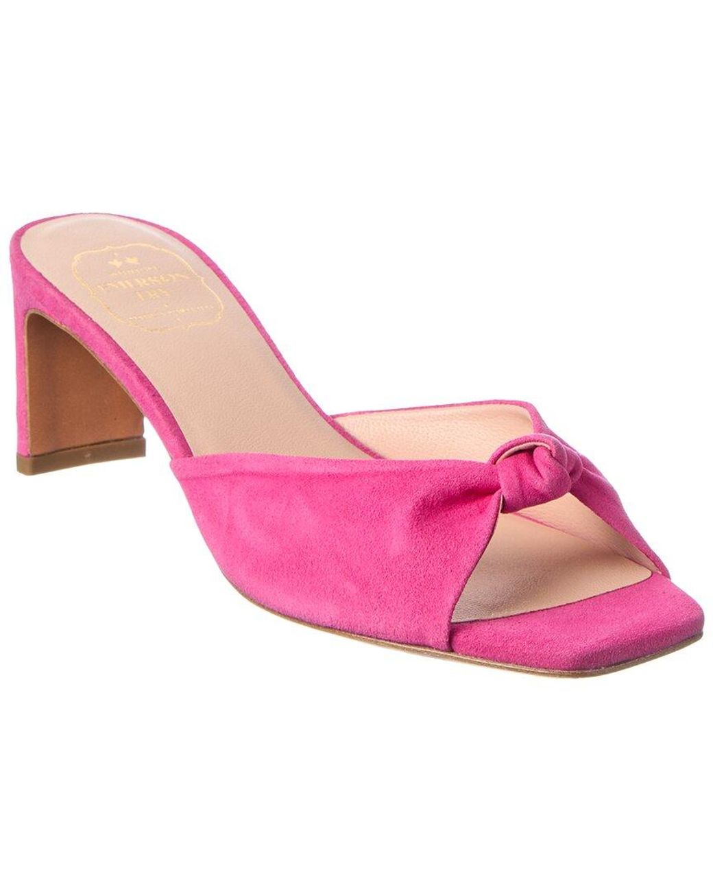 Emerson Fry Pink Knot Suede Mule