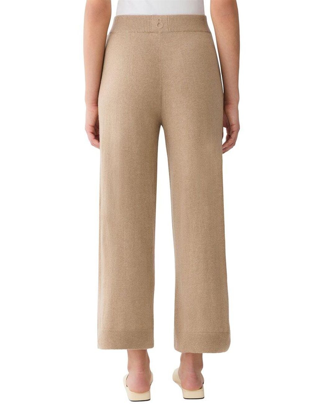 Lafayette 148 New York Natural Pull On Wide Leg Pant
