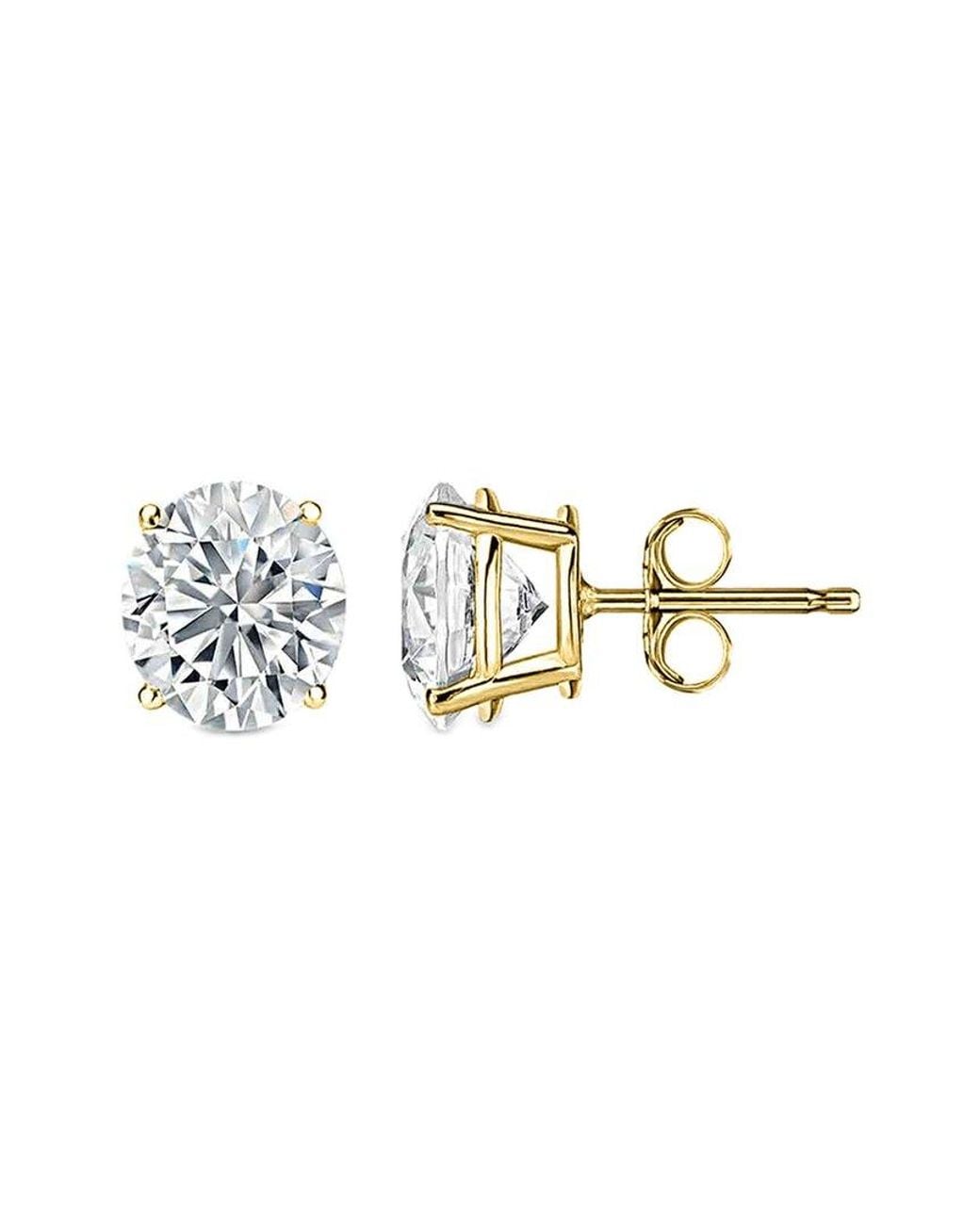 Diana M Metallic Diana M. Fine Jewelry 14K 8.00 Ct. Tw. Lab-Grown Diamond Studs