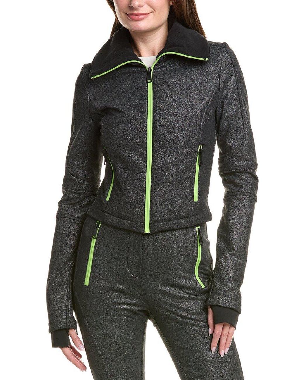 Khrisjoy Gray Glitter Ski Jacket