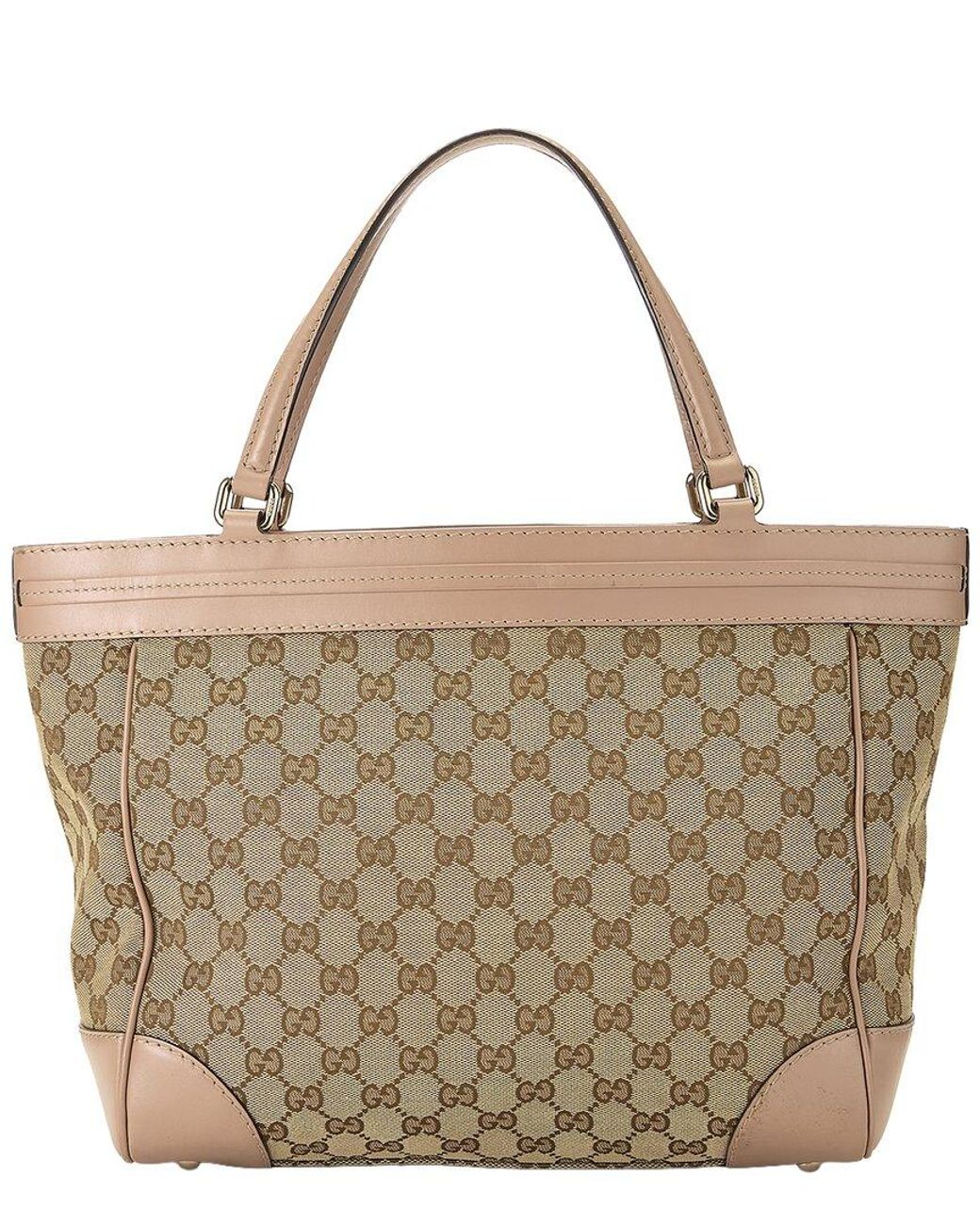 Gucci Brown Canvas & Leather Mayfair Tote (Authentic Pre-Loved)