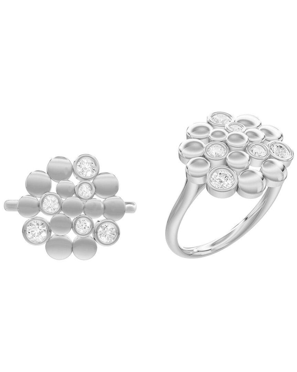 Lab Grown Diamonds Metallic 0.36 Ct. Tw. Lab-Grown Diamond Ring