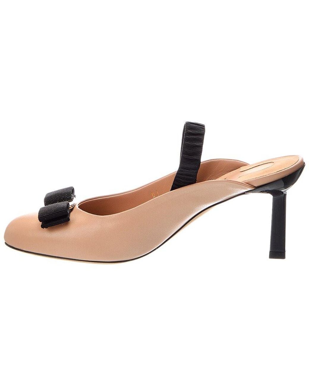 Ferragamo Pink Flavia 70 Leather Pump