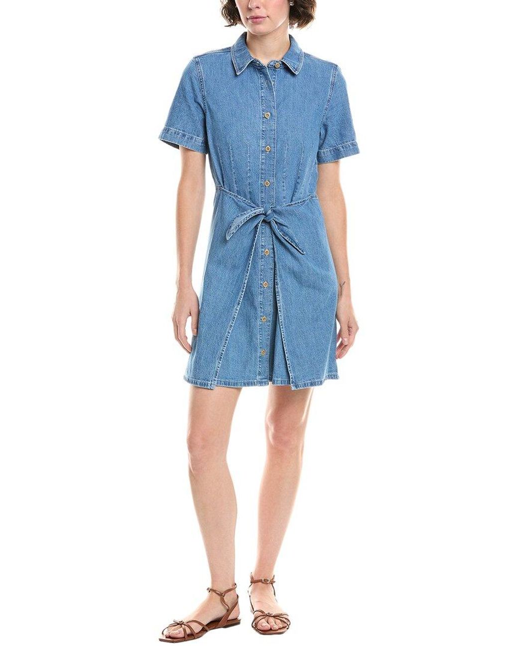 Madewell Blue Denim Mini Shirtdress