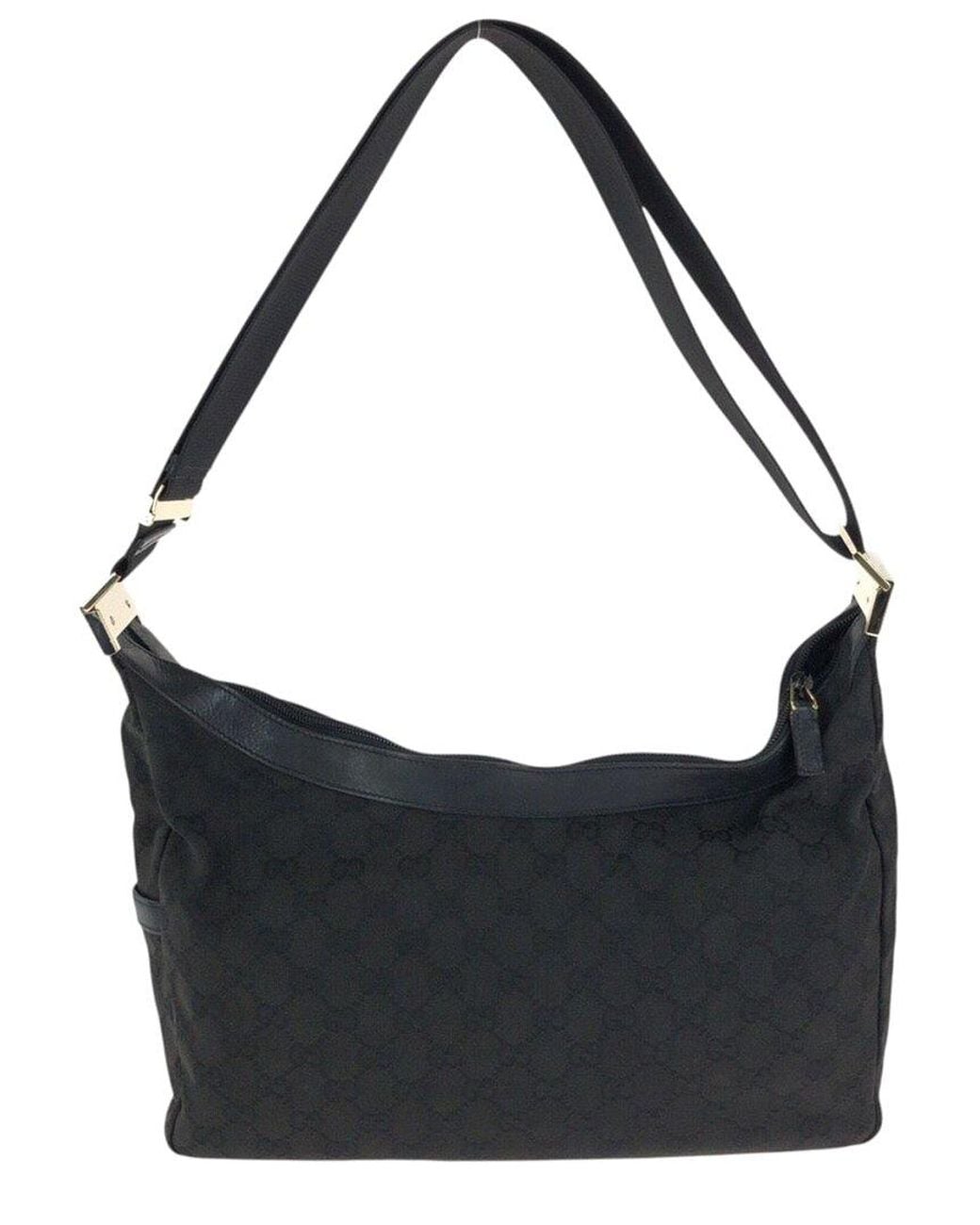 Gucci Black Coated/Waterproof Canvas Shoulder Bag (Authentic Pre-Loved)