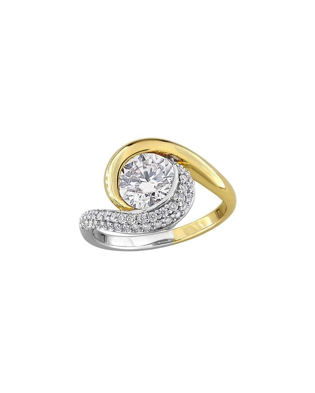Rina Limor White 1.88 Ct. Tw. Created Moissanite Swirl Ring