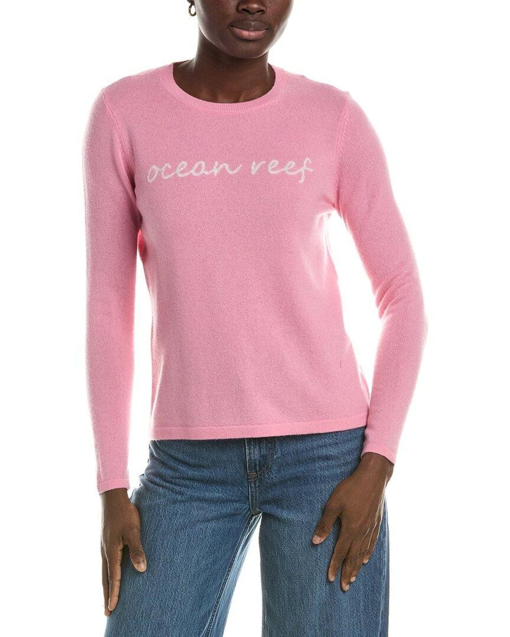 J.McLaughlin Pink Shield Cashmere Sweater