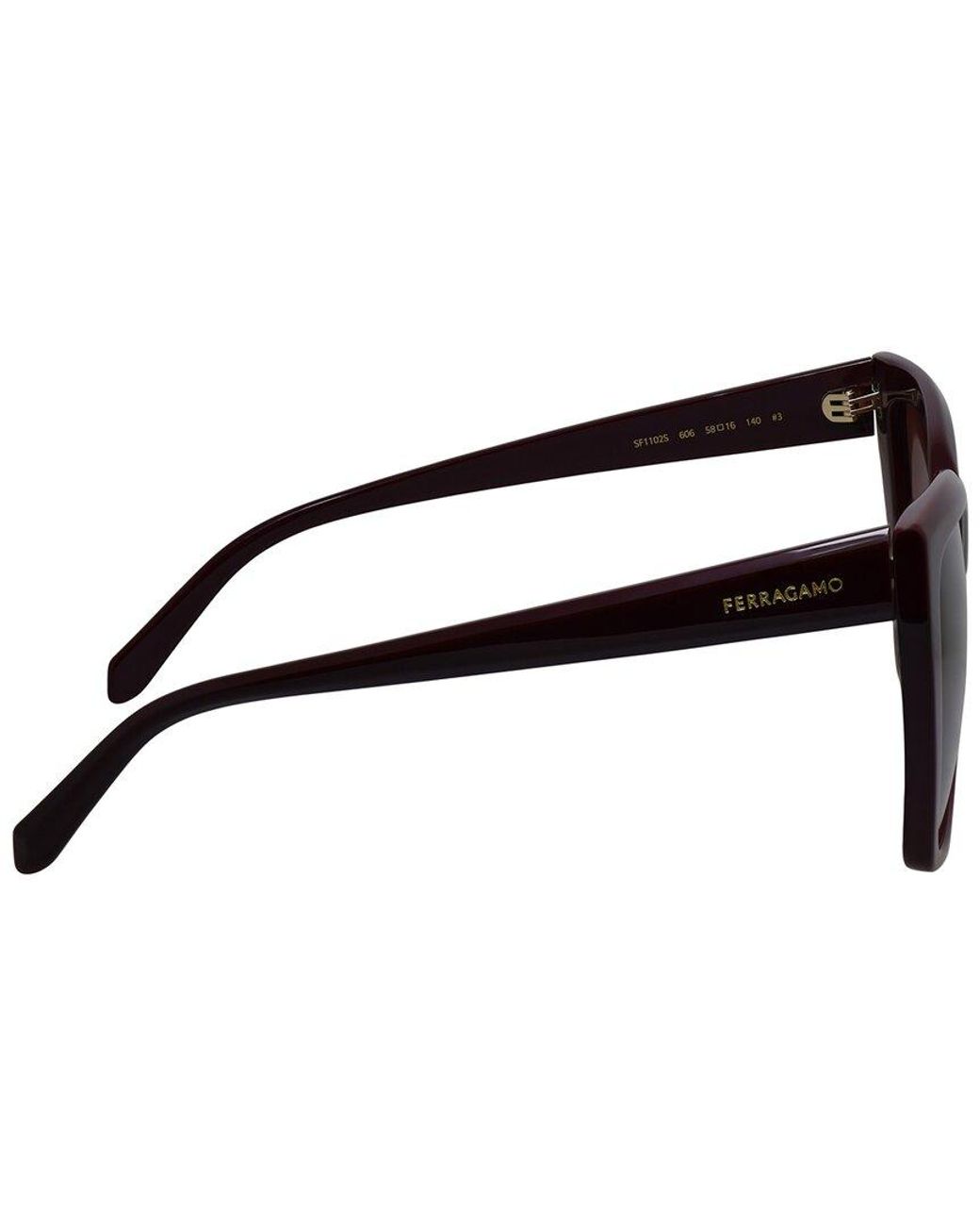 Ferragamo Brown Sf 1102S 58Mm Sunglasses
