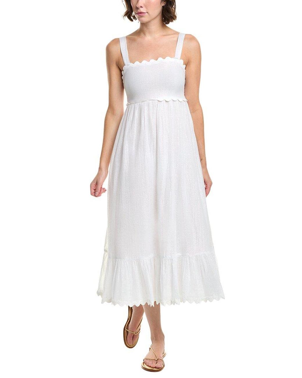 PQ Swim White Emery Midi Dress