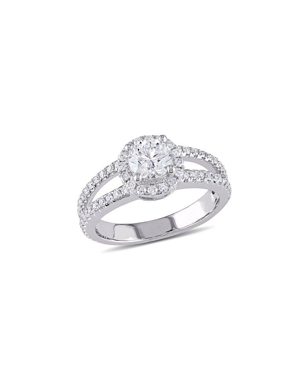 Rina Limor White 14K 1.29 Ct. Tw. Diamond Halo Split Shank Ring