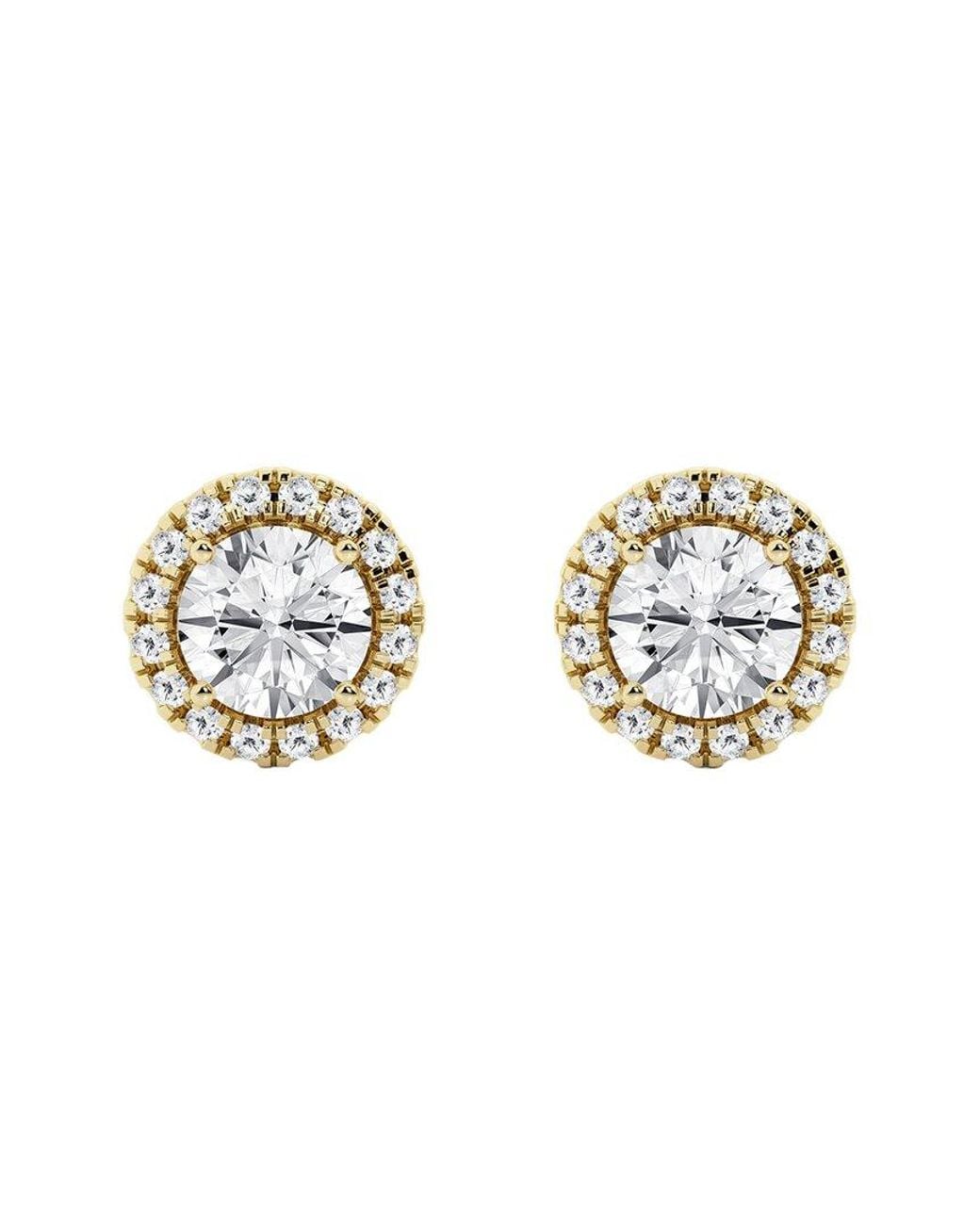 Lab Grown Diamonds Metallic 14K 3.50 Ct. Tw. Lab-Grown Diamond Studs