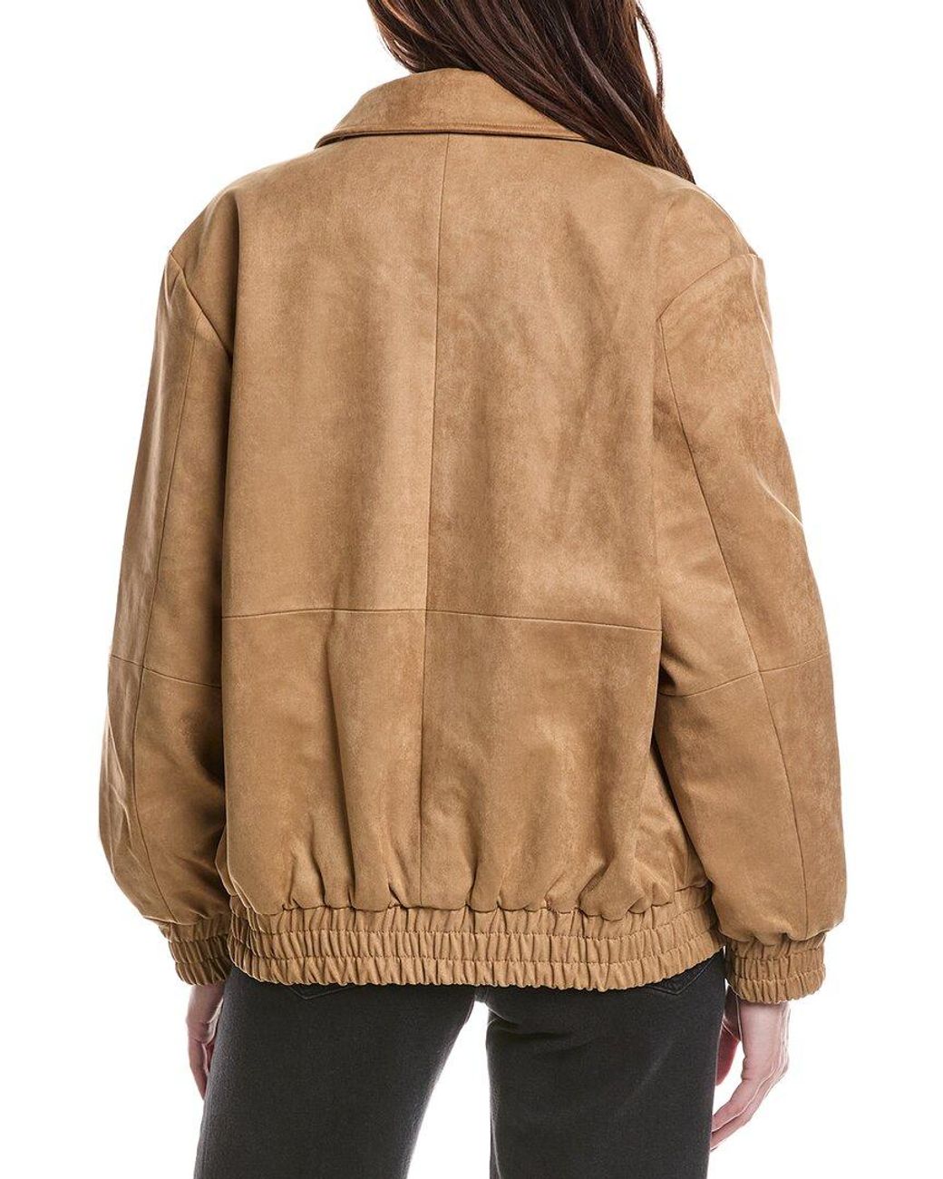 Endless Rose Brown Faux Suede Work Jacket