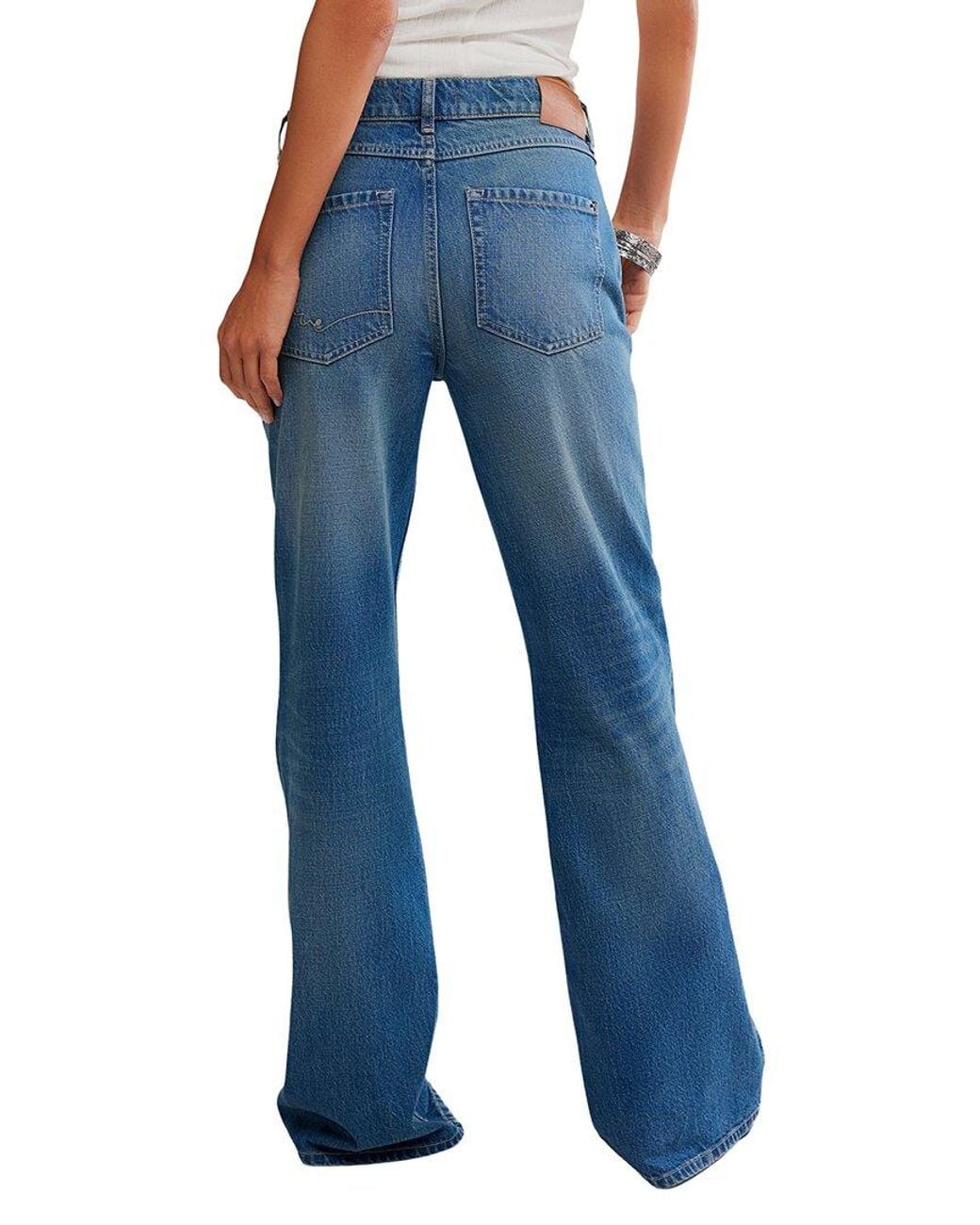 Free People Blue West Coast Humble Relaxed Jean