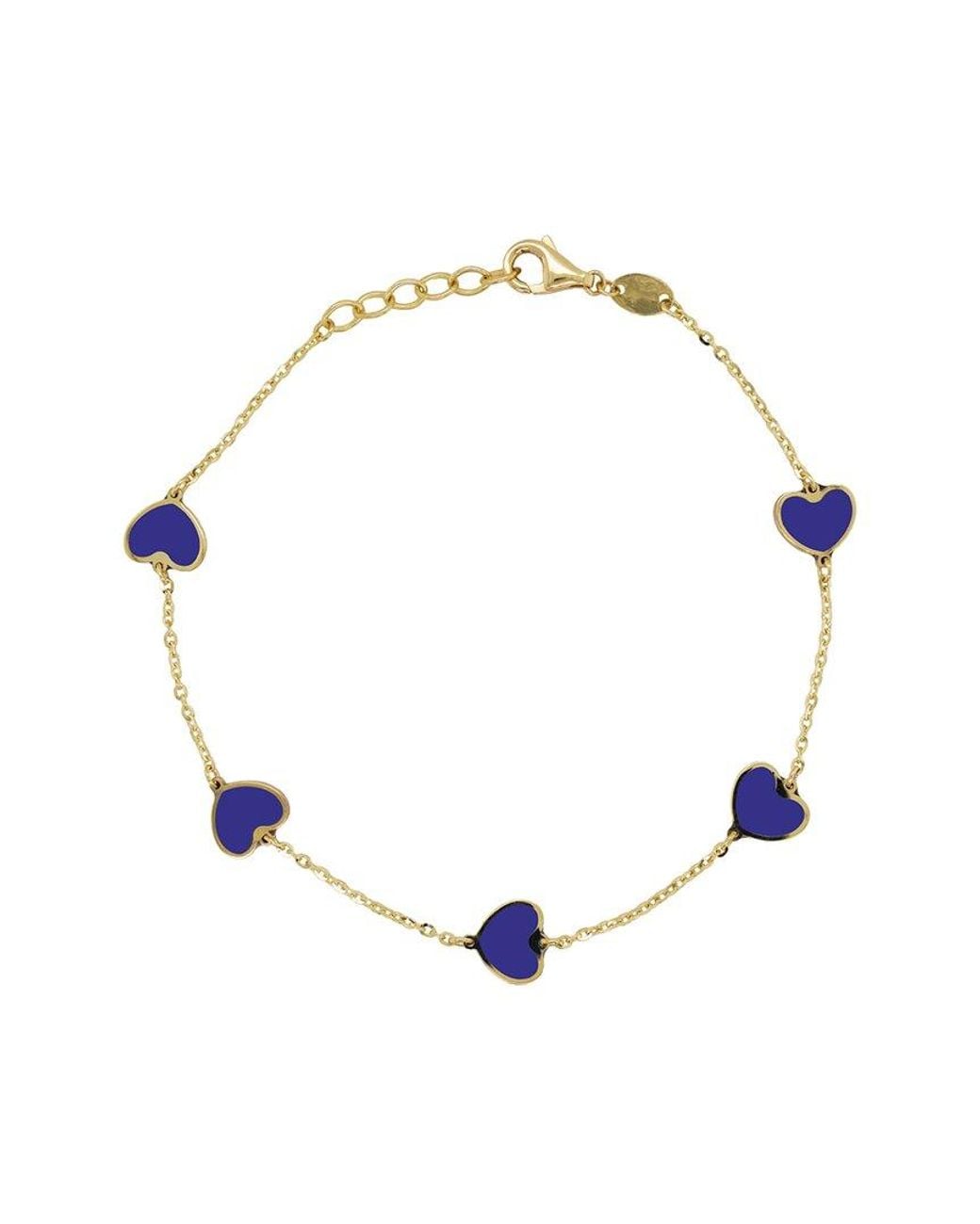 Sabrina Designs Metallic 14k Lapis Chain Bracelet