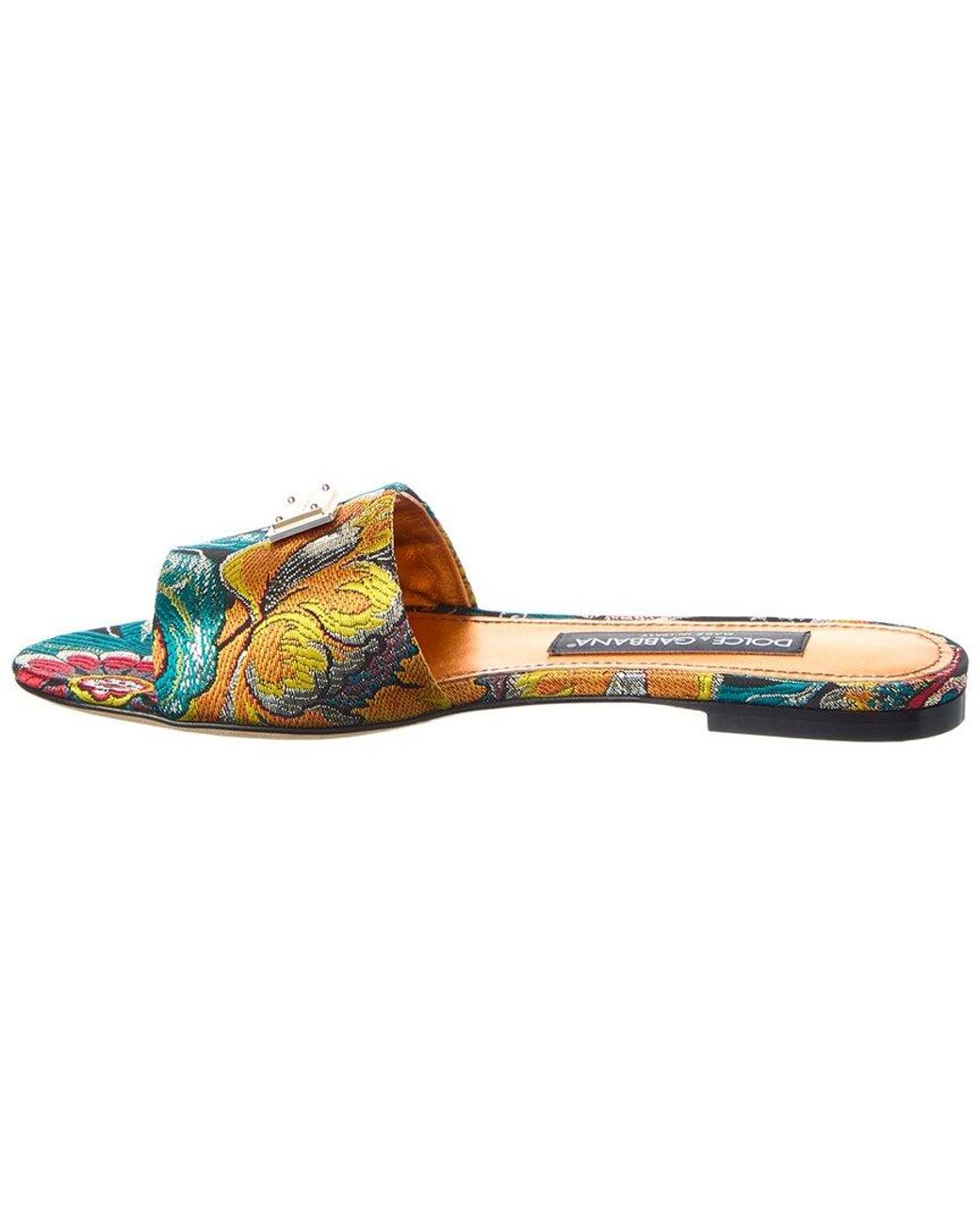 Dolce & Gabbana Blue Dg Canvas Sandal