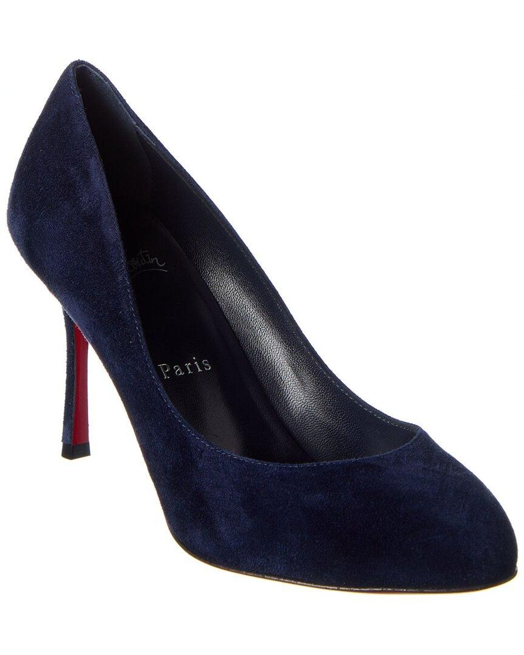 Christian Louboutin Dolly 85 Suede Pump in Blue Lyst