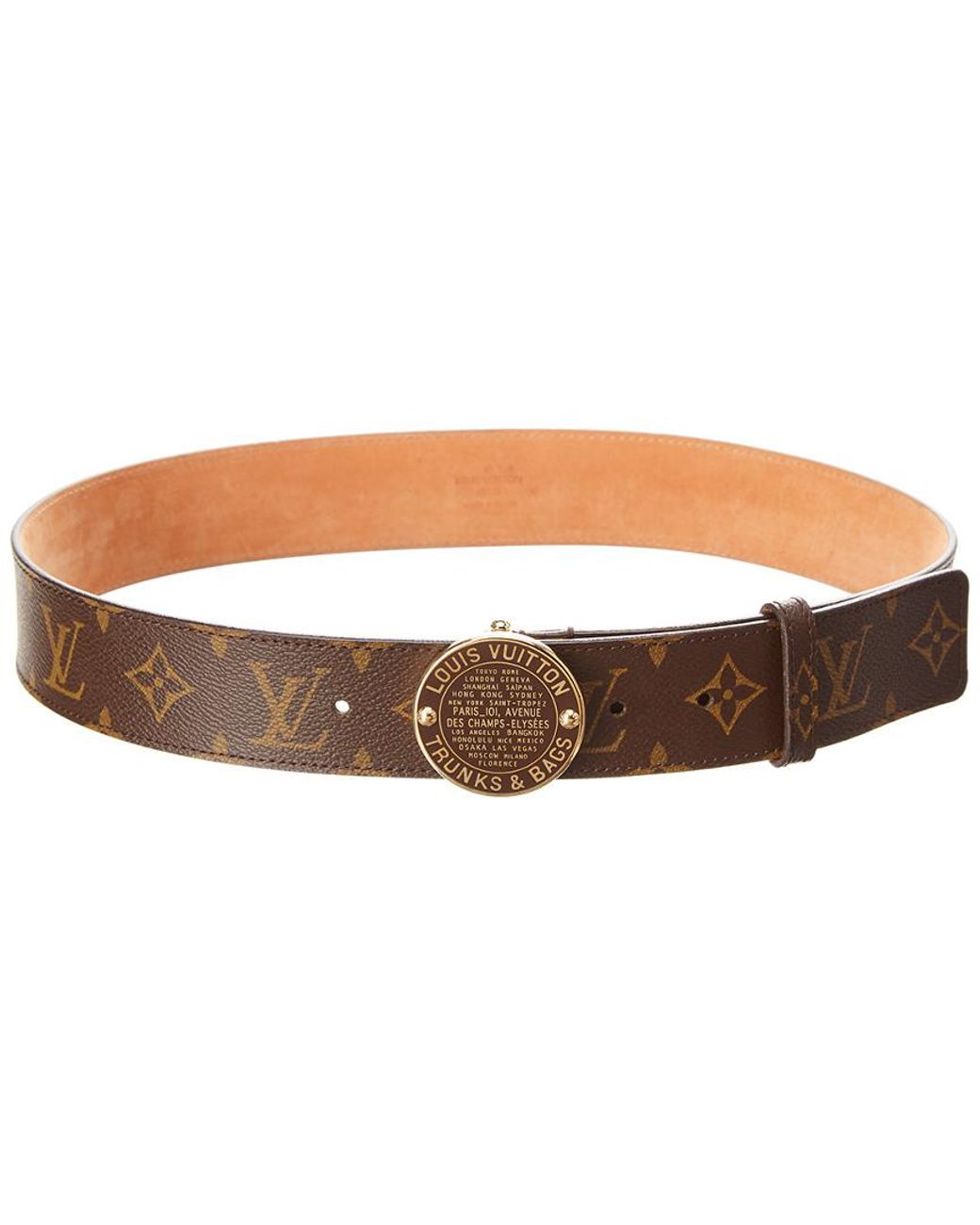 Louis Vuitton Leather Monogram Canvas 
