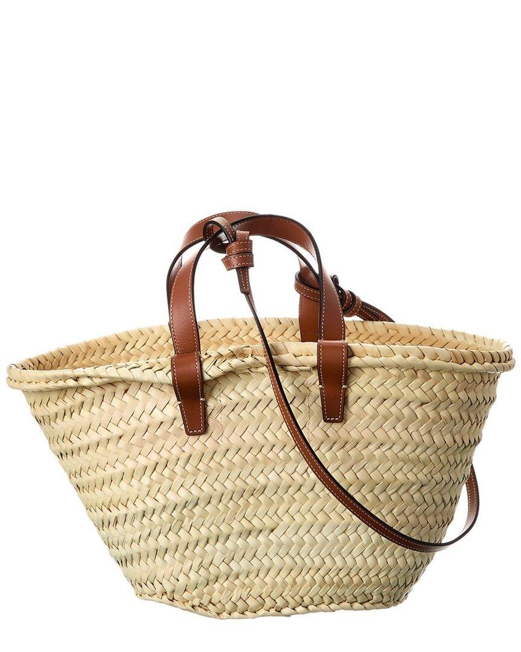 Basket Bag Celine Straw Tote Celine Triomphe Classic Panier Straw