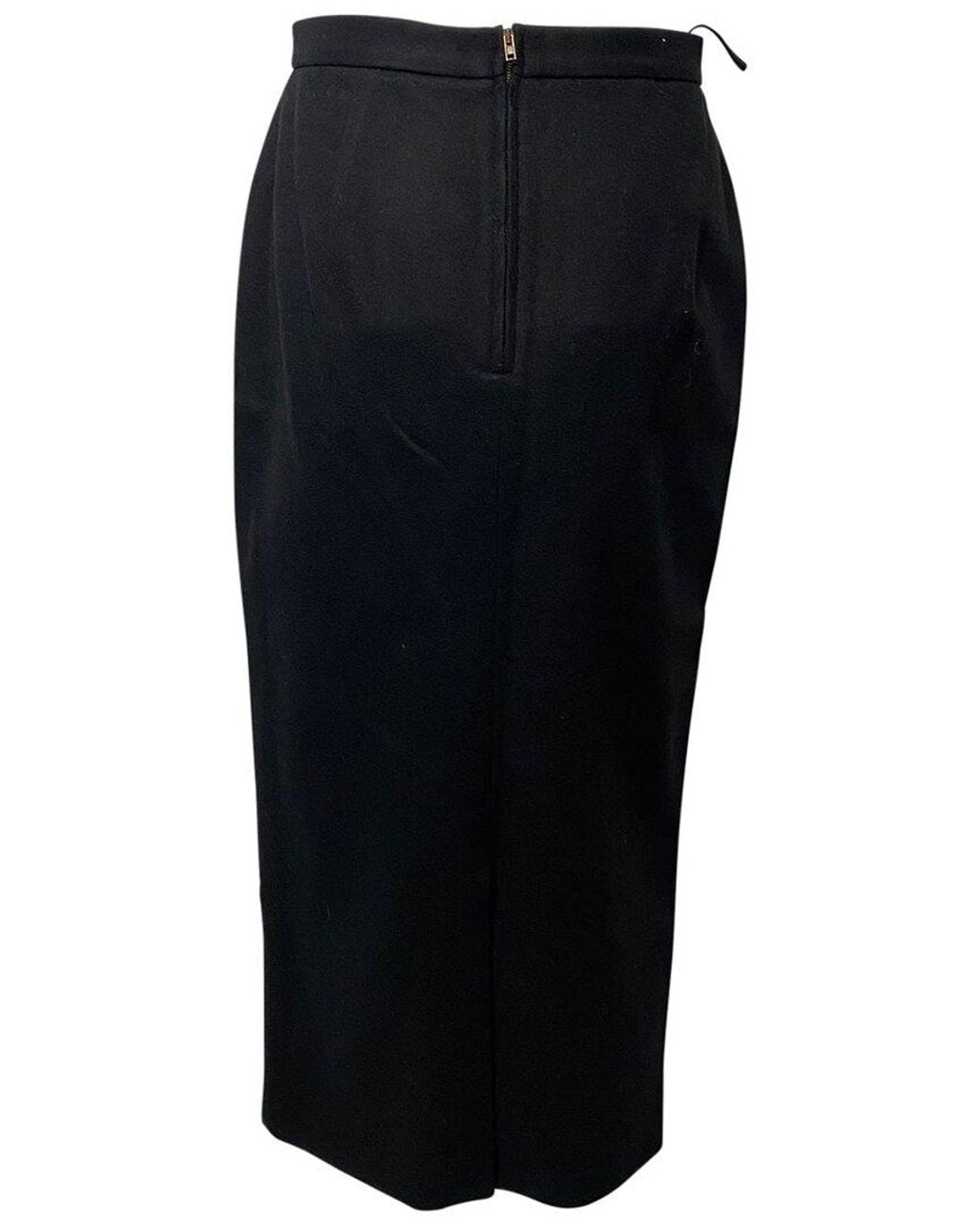 Miu Miu Black High-Rise Maxi Skirt, Size Int (Authentic Pre-Loved)
