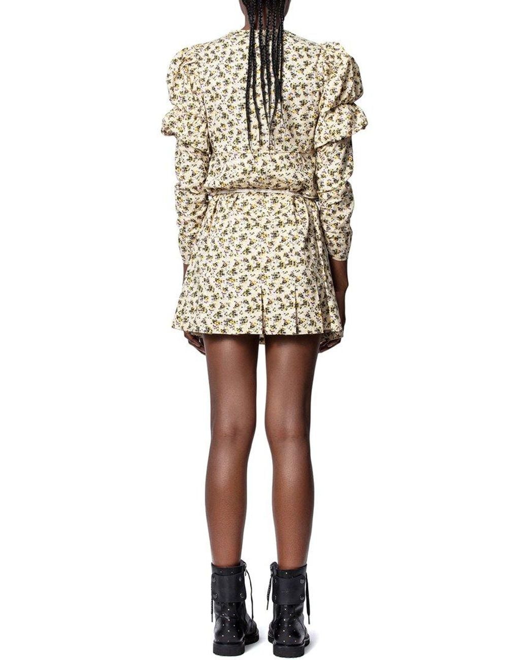 Zadig & Voltaire Natural Rename Mini Dress