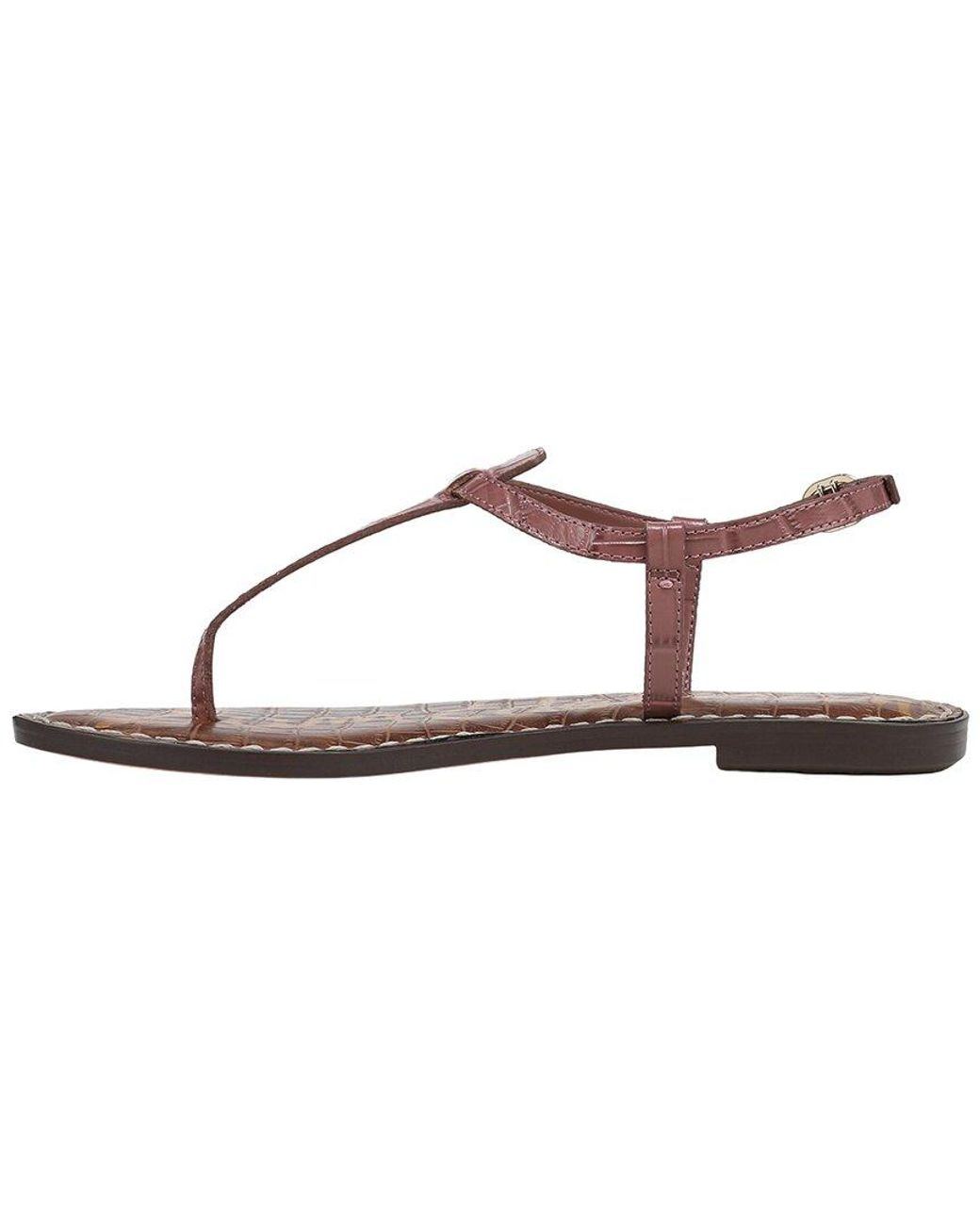 Sam Edelman Brown Gigi Leather Thong Sandal