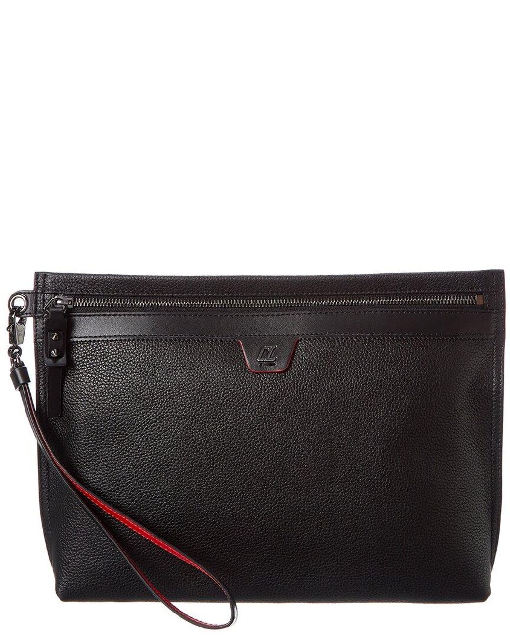 Christian Louboutin Citypouch Leather Pouch in Black for Men | Lyst