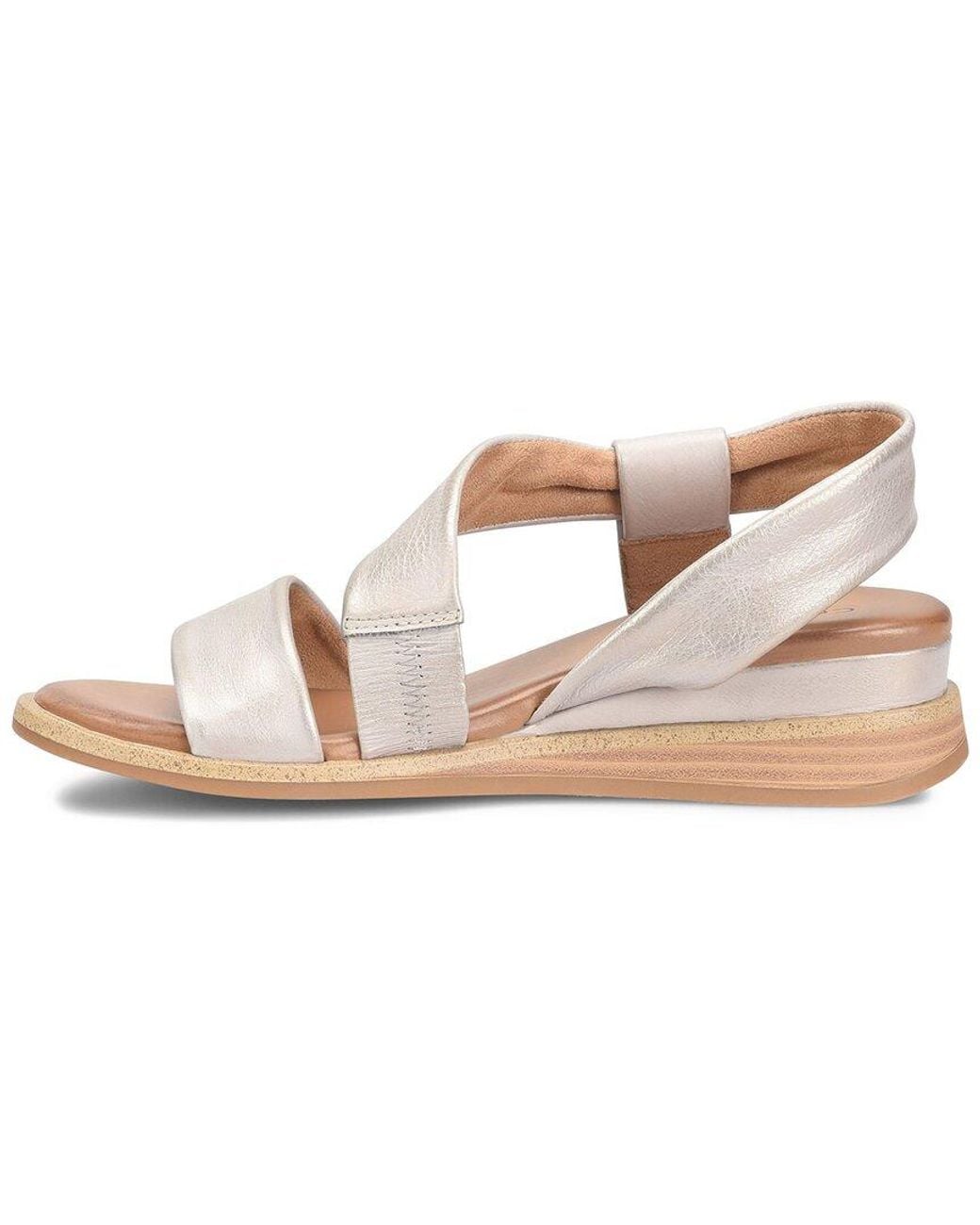 Comfortiva White Marcy Leather Sandal