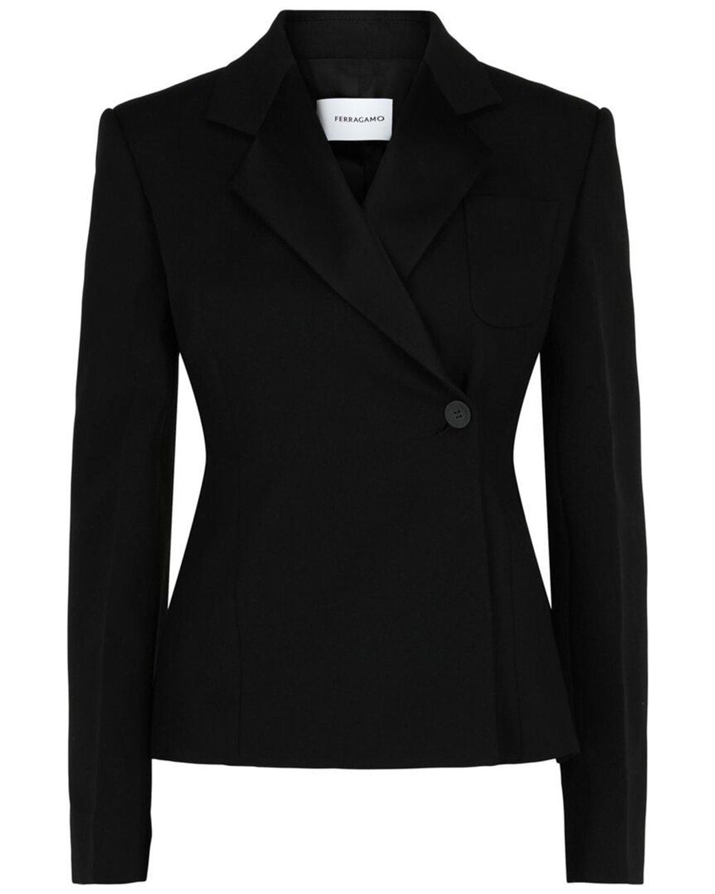 Ferragamo Black Tuxedo Jacket