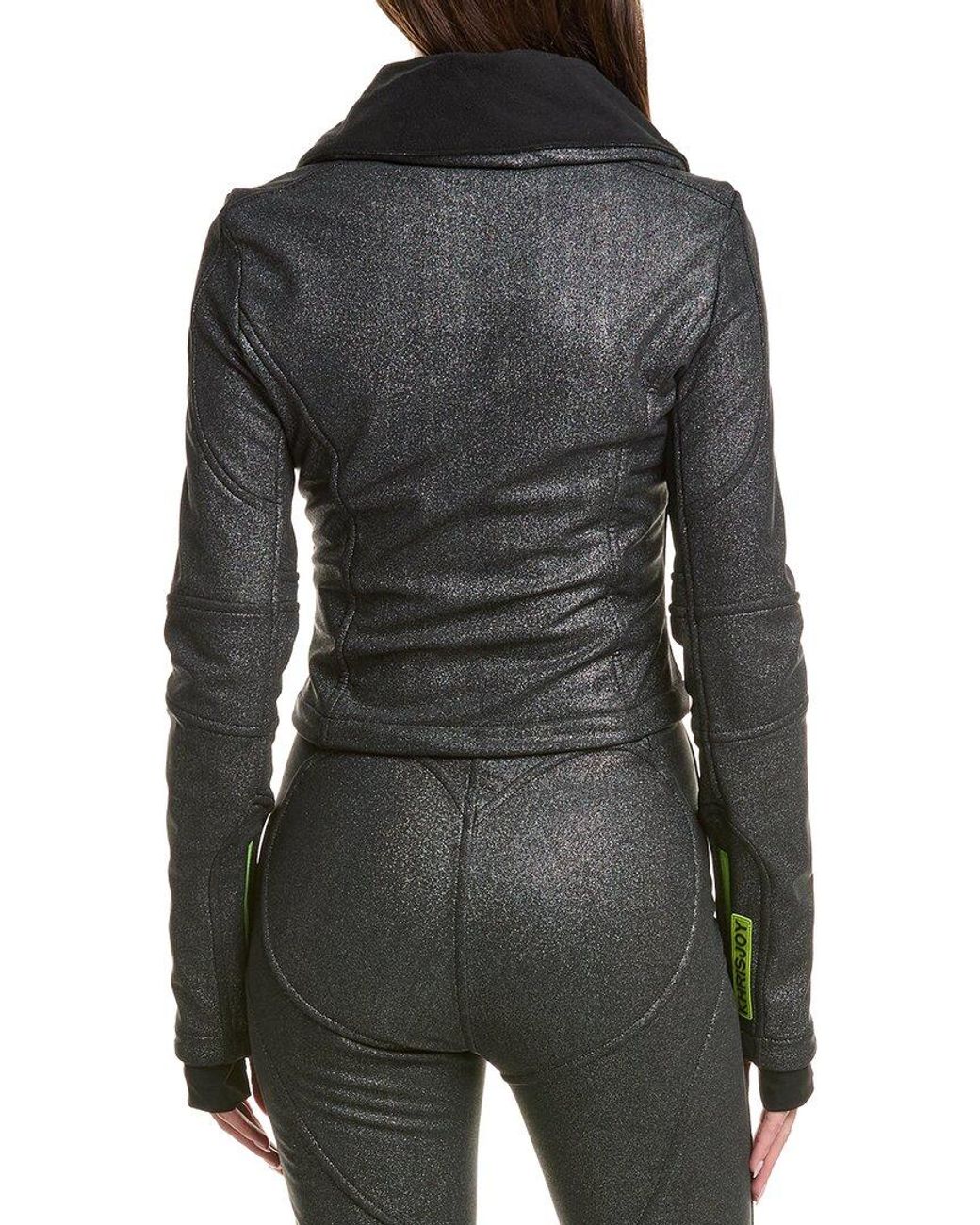 Khrisjoy Gray Glitter Ski Jacket