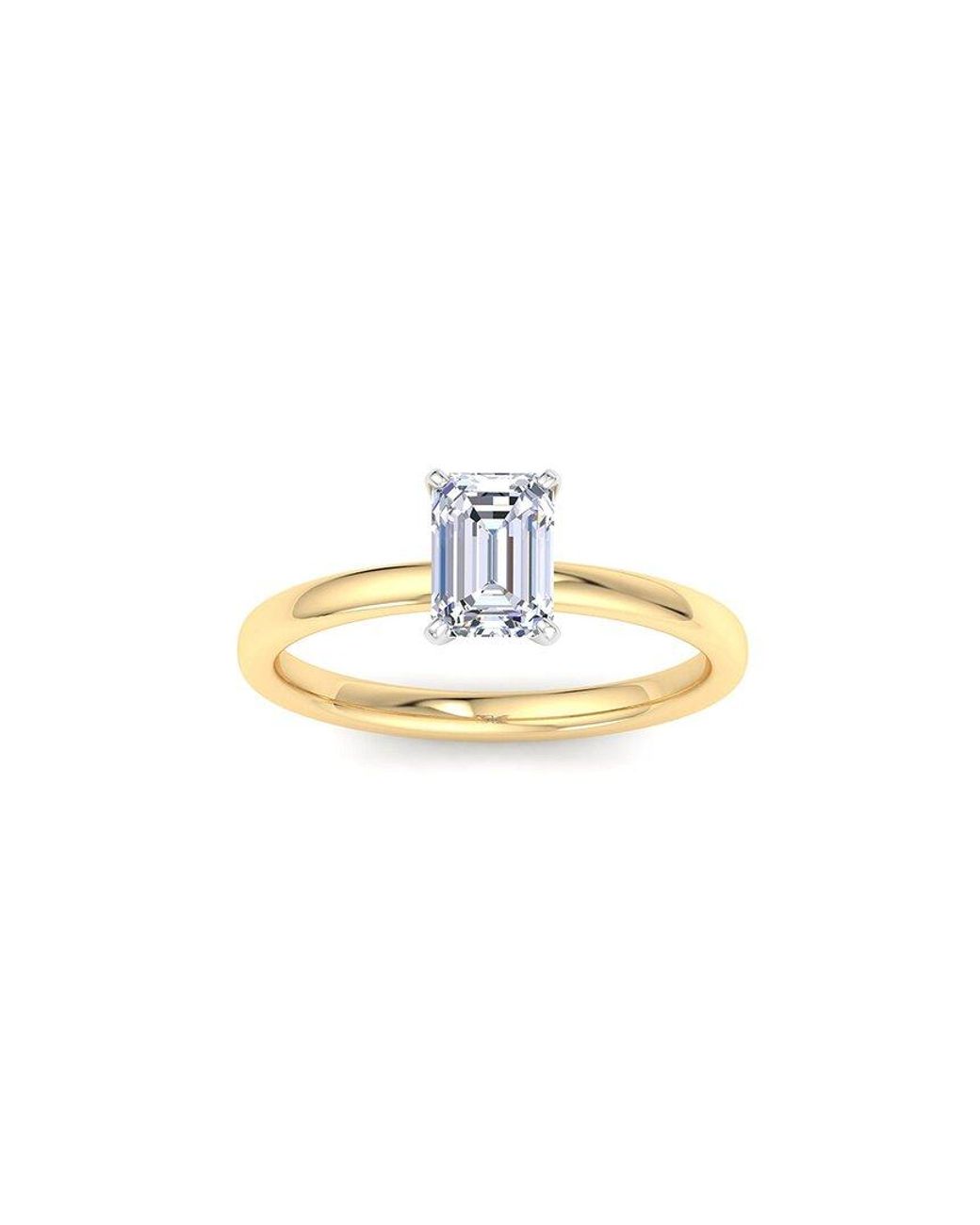 SuperJeweler White 14K 1.00 Ct. Tw. Lab-Grown Diamond Ring