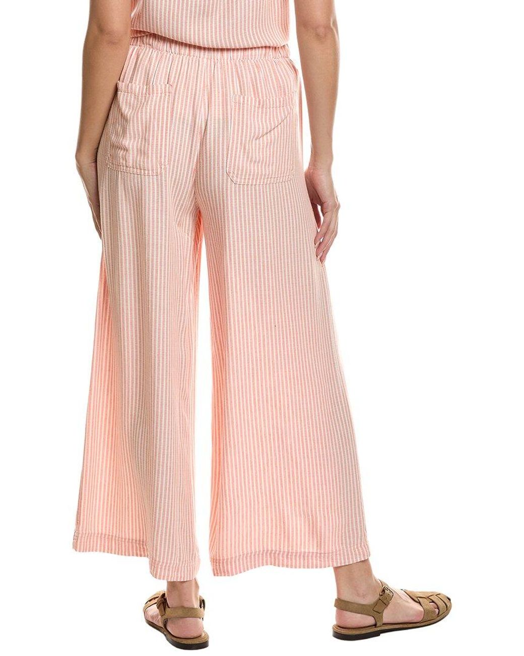 Splendid Pink Linen Blend Palazzo Pant