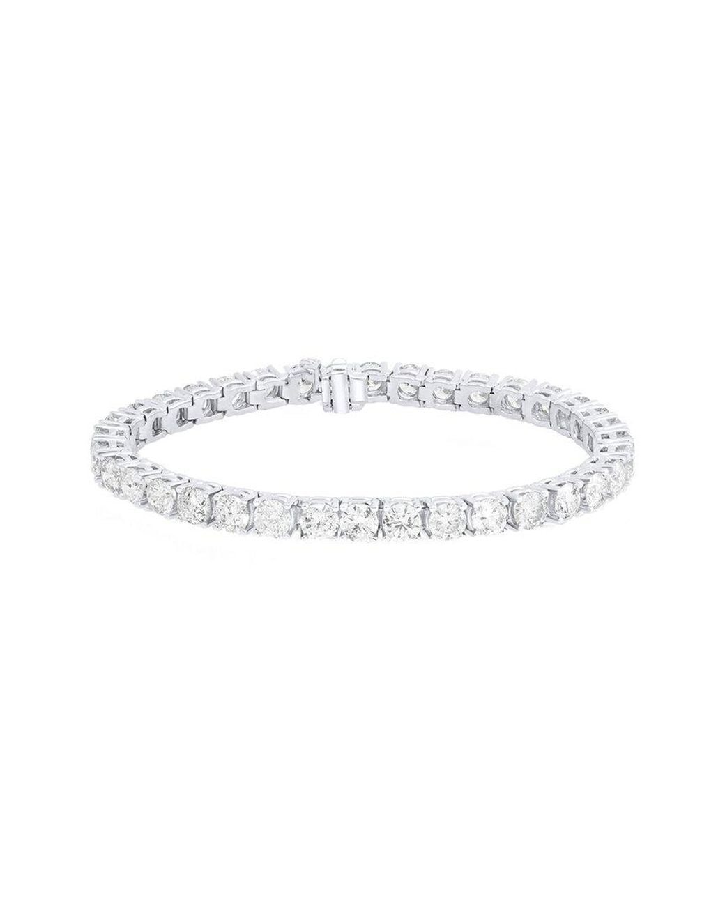 Diana M White 18K 8.10 Ct. Tw. Diamond Tennis Bracelet