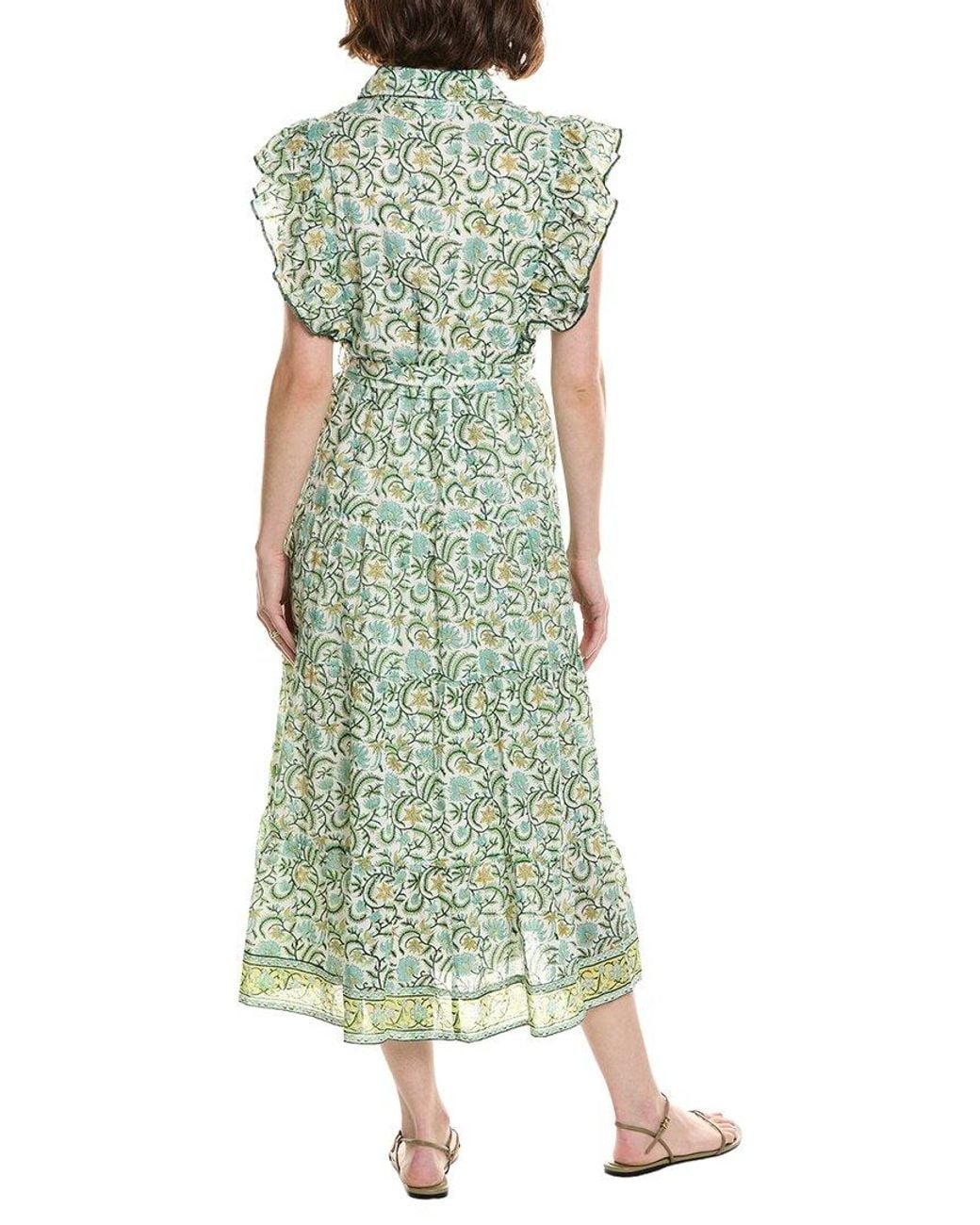 Ro's Garden Green Ernestine Maxi Dress