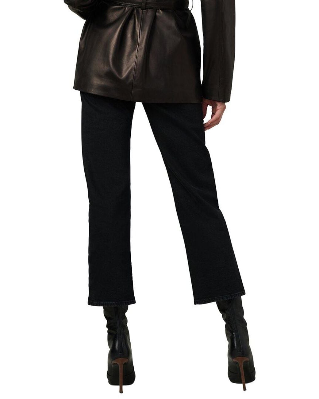 Joe's Jeans Black Jeans The Margot Cropped Straight Jean