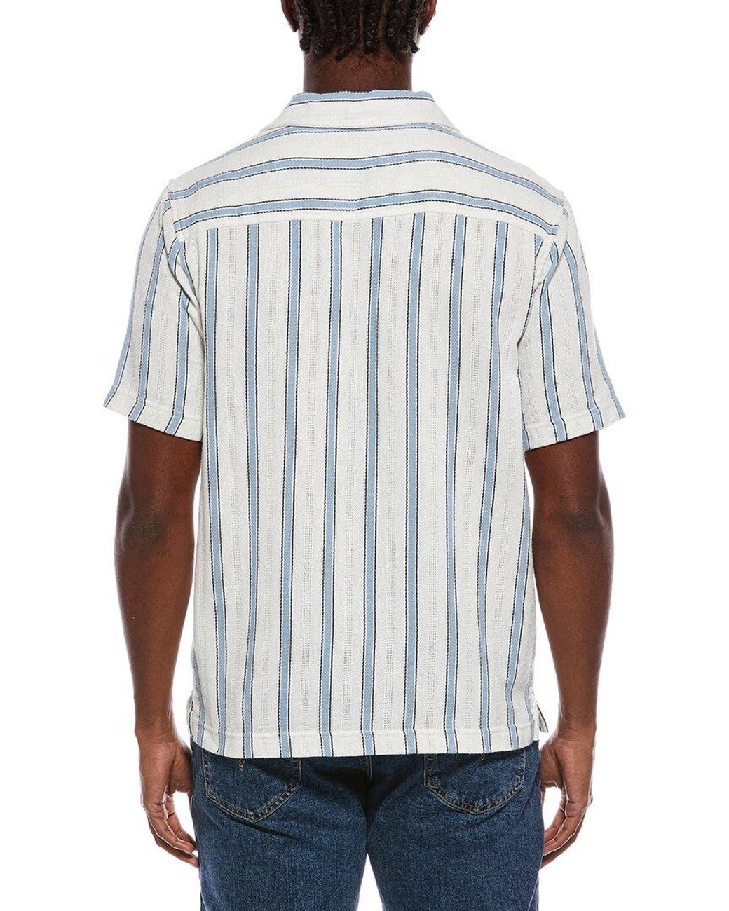 Truth White Striped Shirt for men