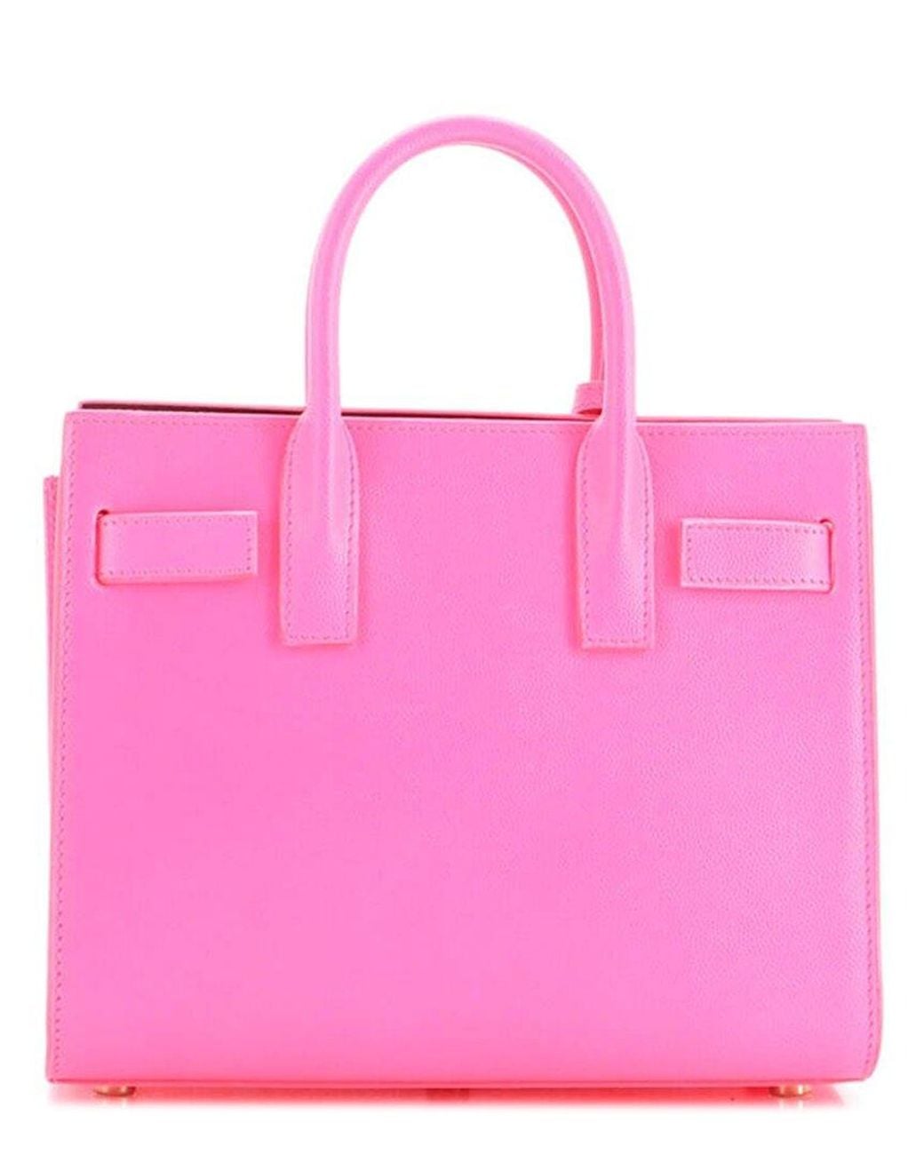 Saint Laurent Pink Sheep Leather Sac De Jour Bag Nano (Authentic Pre-Loved)